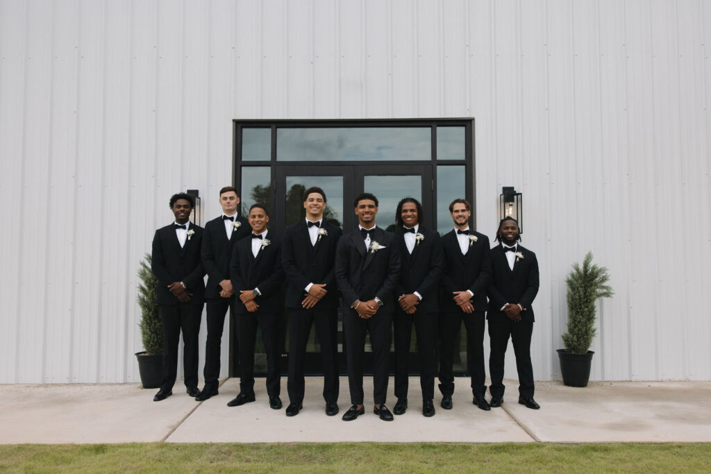 groom with his groomsmen