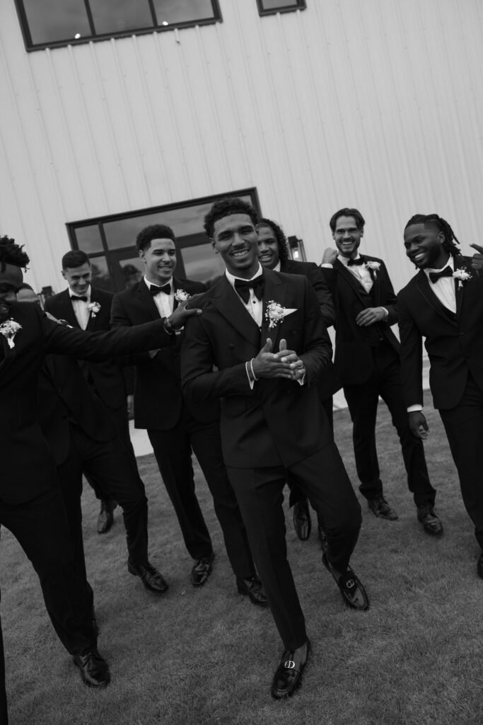 groom with his groomsmen