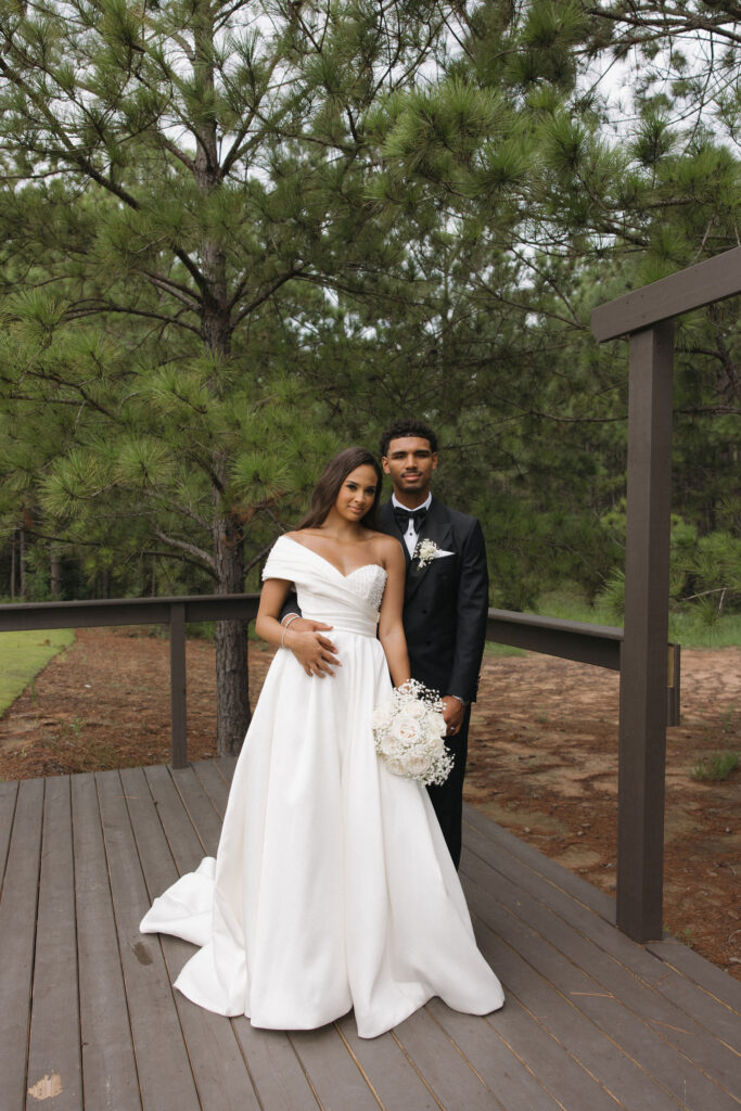 bride and groom portraits