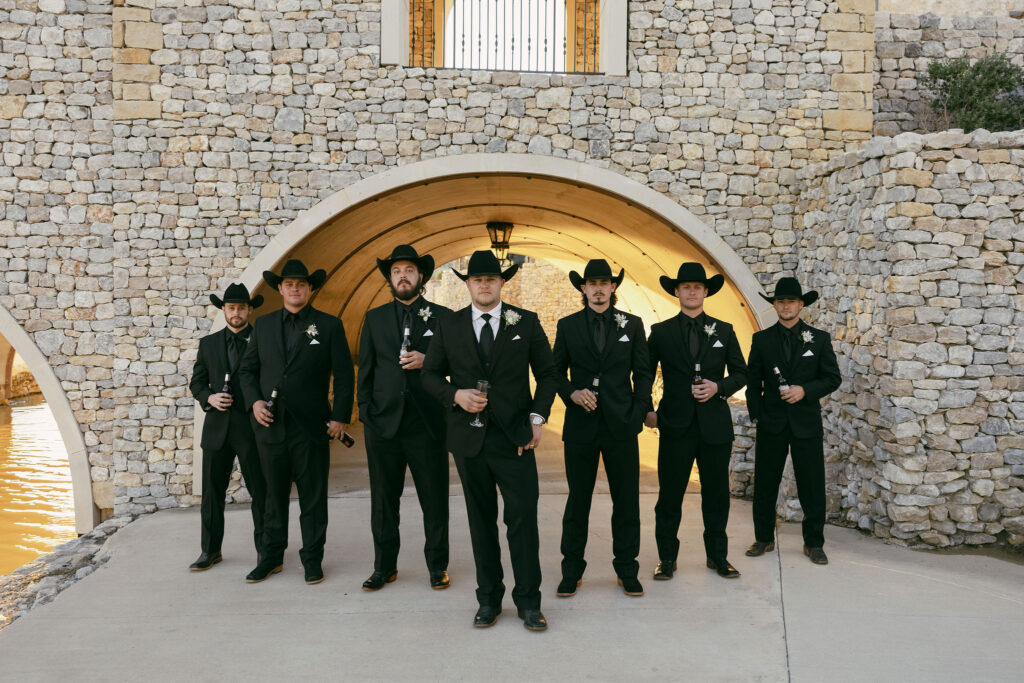 groom with his groomsmen