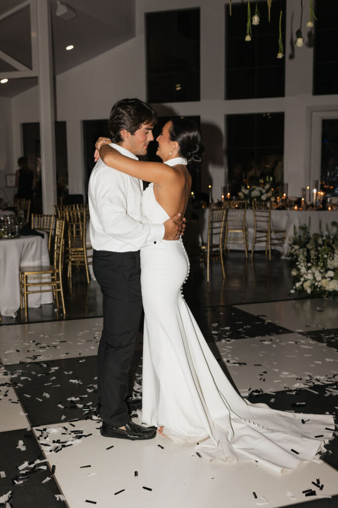 private last dance at a wedding at Four Fifteen Estates