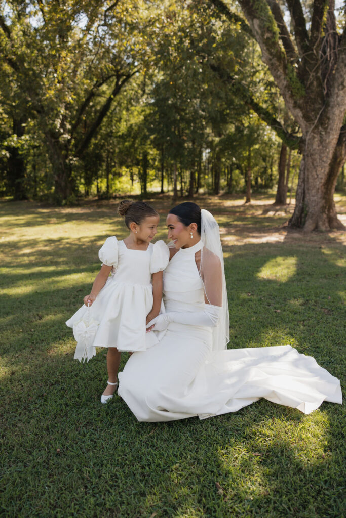 bridal portraits at Four Fifteen Estates in New Boston Texas