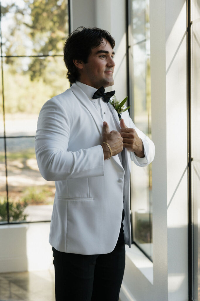 groom getting ready