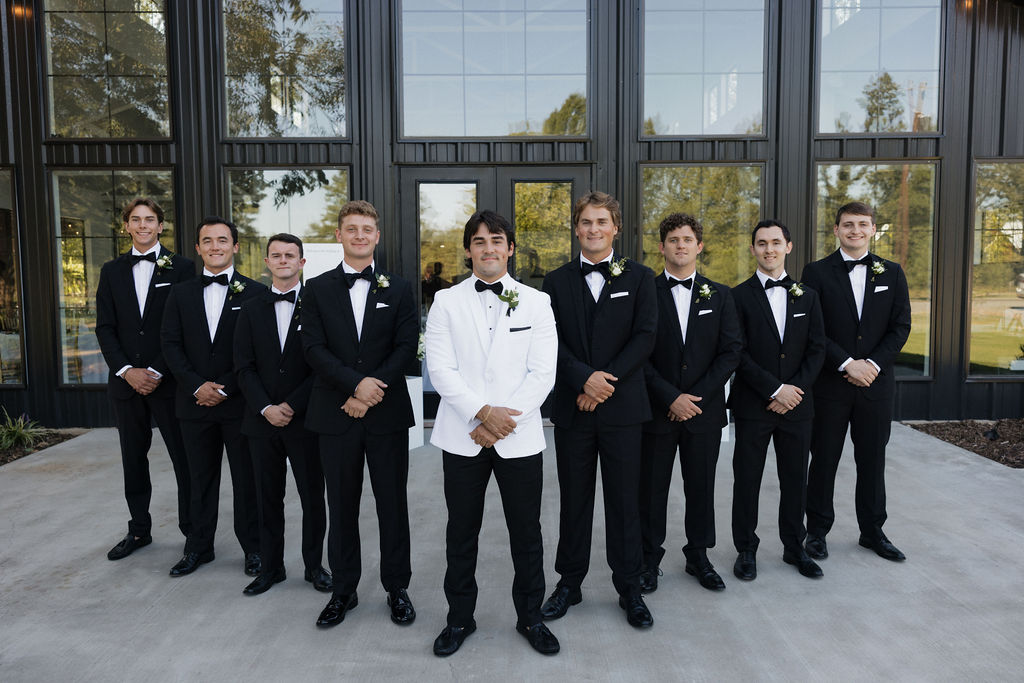 groom with his groomsmen