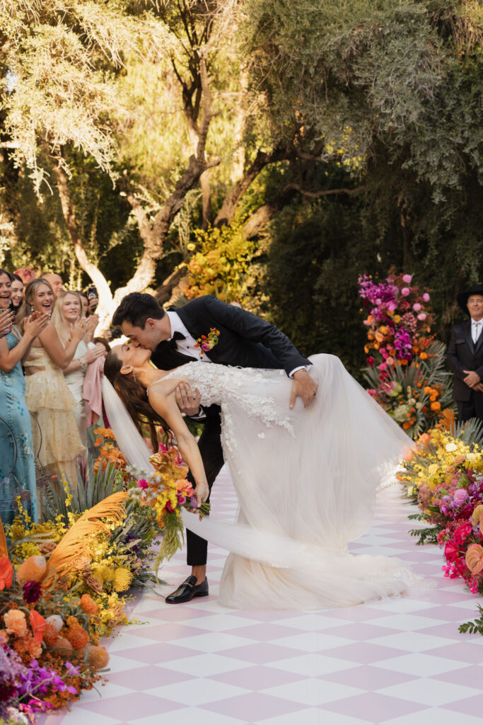 Colorful Palm Spring Wedding at Parker Palm Springs Hotel