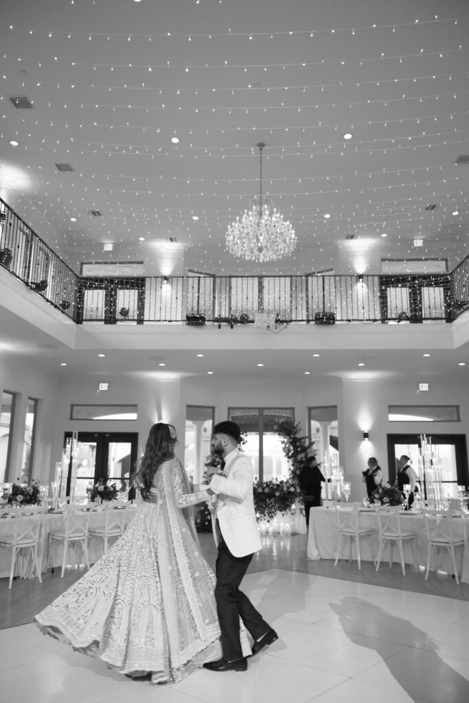 Indoor wedding reception at D'Vine Grace Vineyard