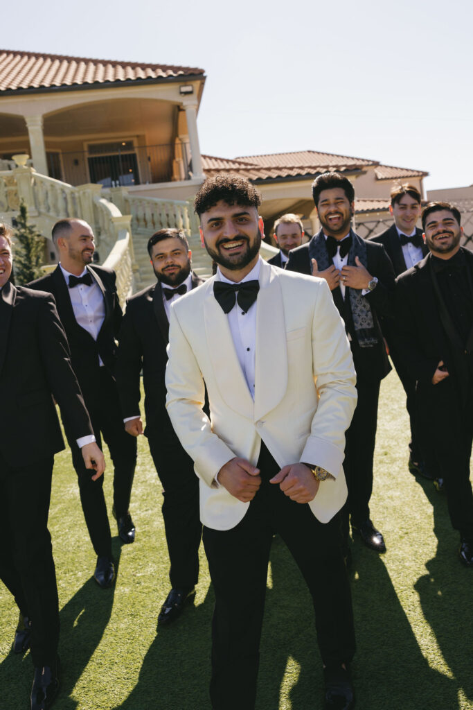 Groom with his groomsmen