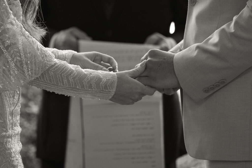 Indoor wedding ceremony in Athens Texas