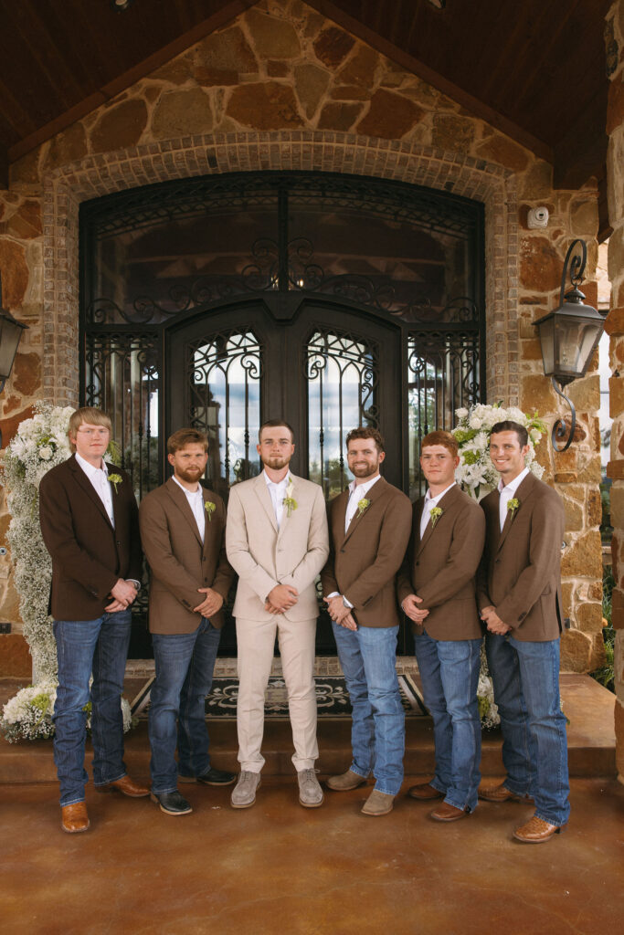 groom with his groomsmen
