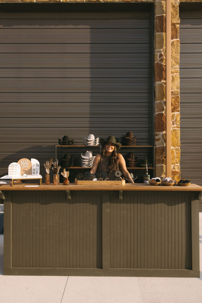 Custom cowboy hat bar