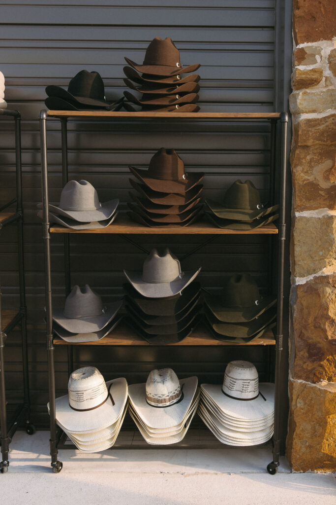Custom cowboy hat bar