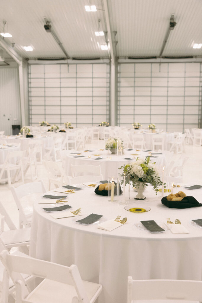 Intimate wedding reception