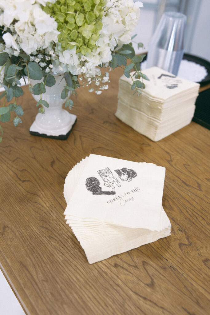Intimate wedding reception