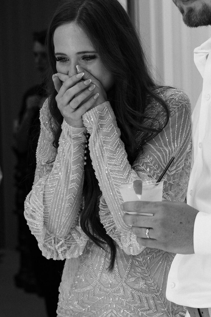 Intimate wedding reception