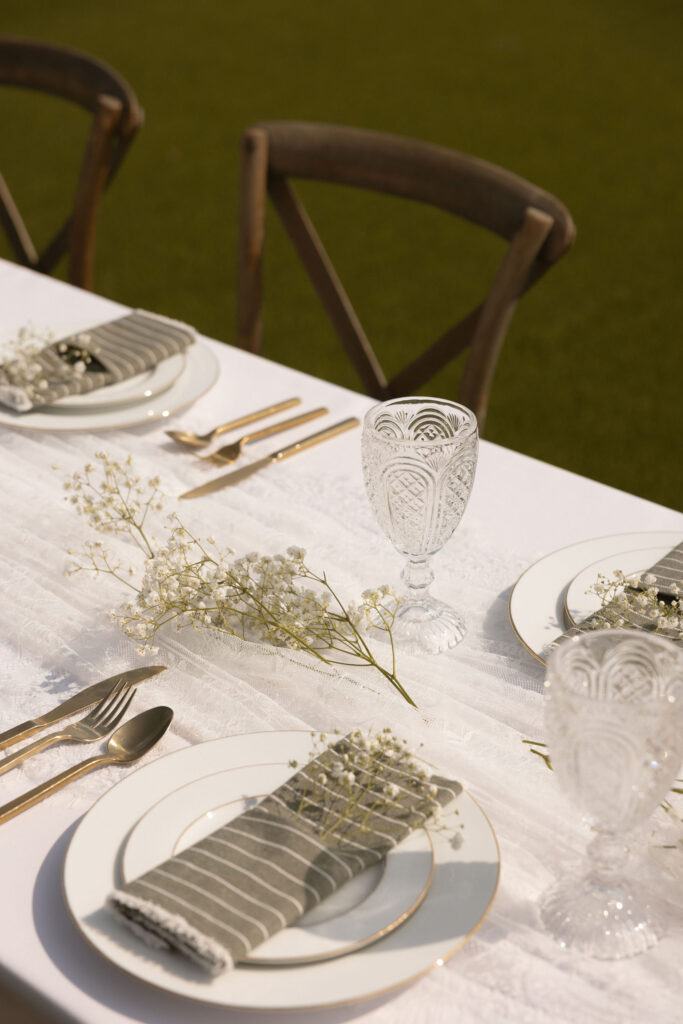 An outdoor rehearsal dinner in Athens Texas