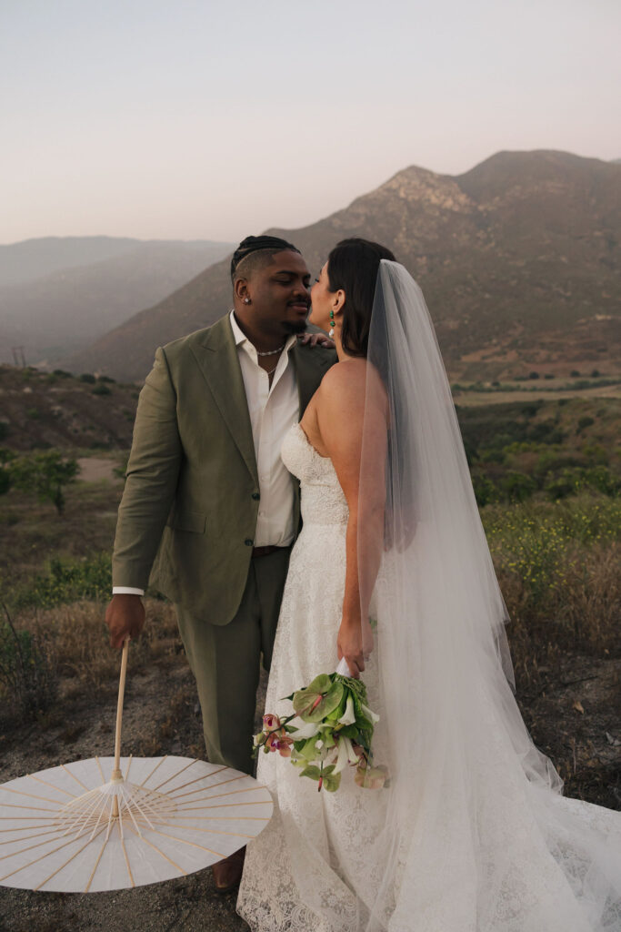 bride and groom in san diego wedding