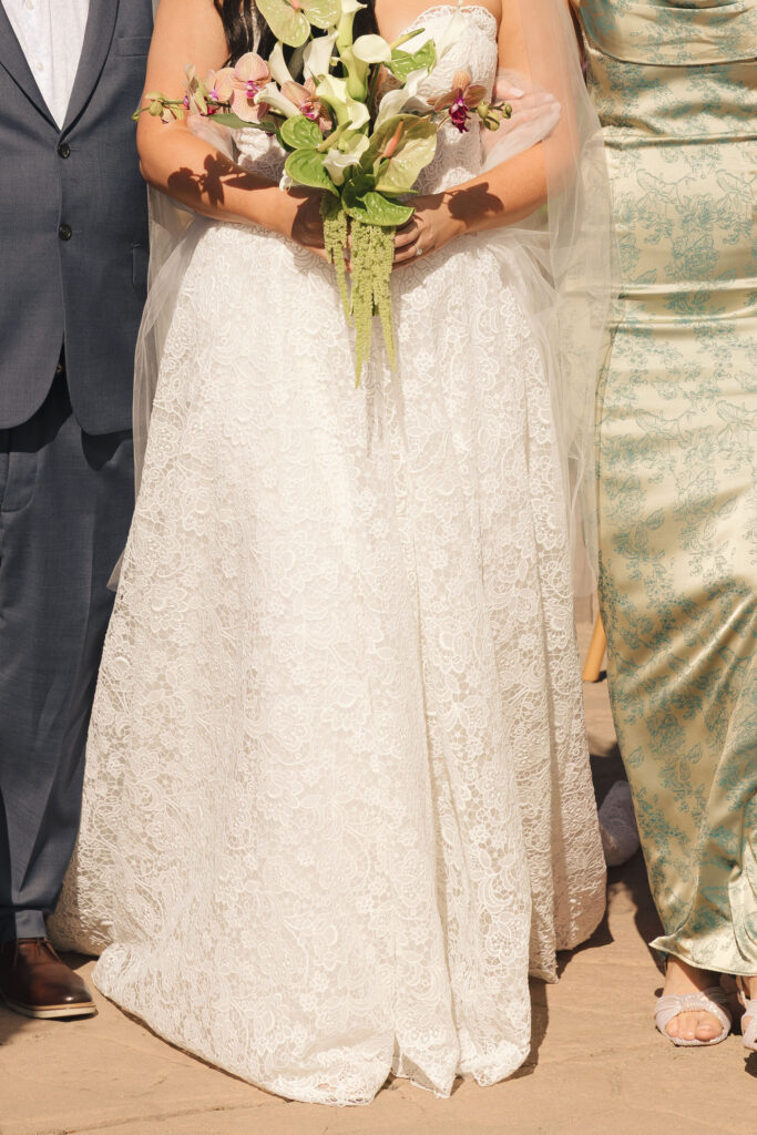 bridal bouquet during wedding