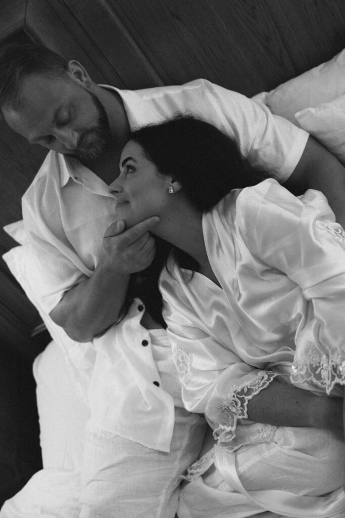 bride and groom loving each other before Turks and Caicos Wedding