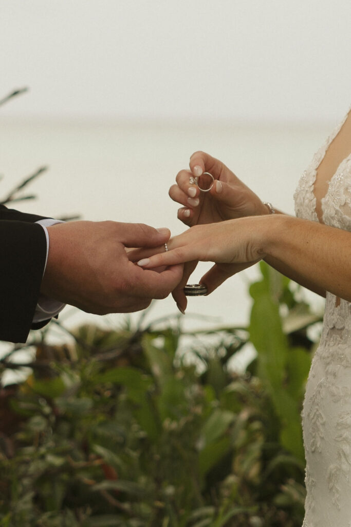 wedding rings at Turks and Caicos Wedding