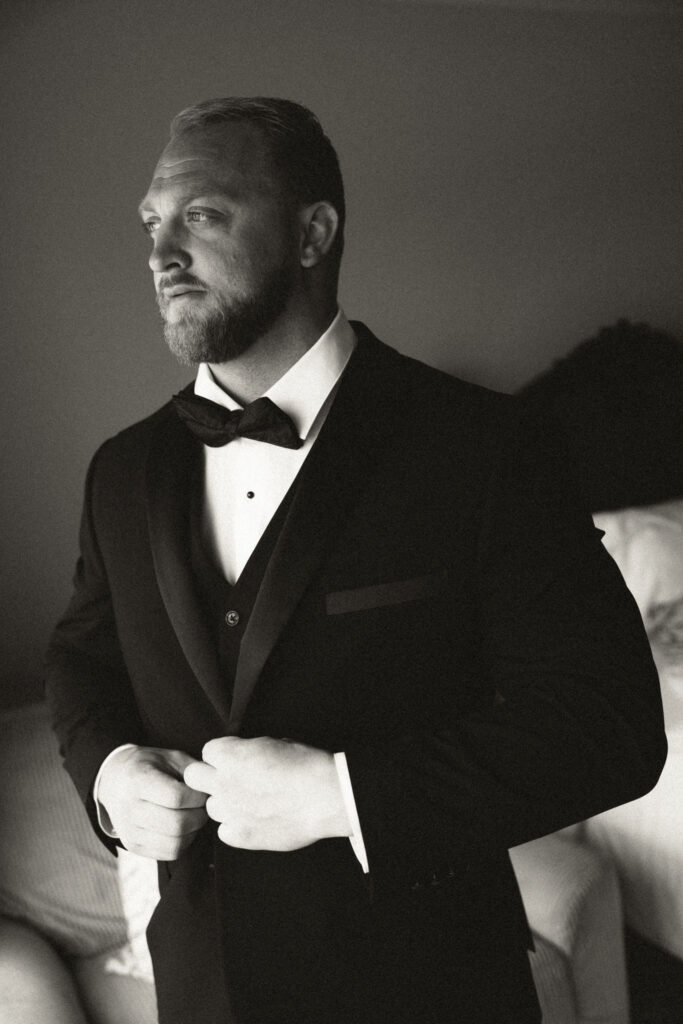 groom getting ready