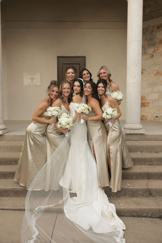 bride with bridal party