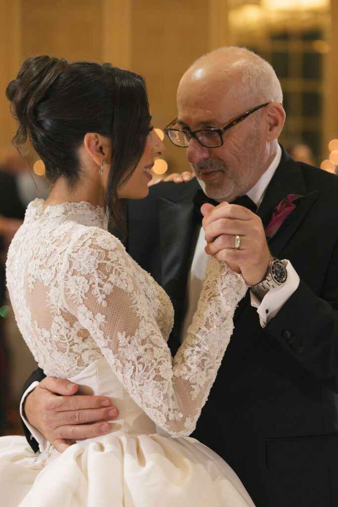 bride and father first dance