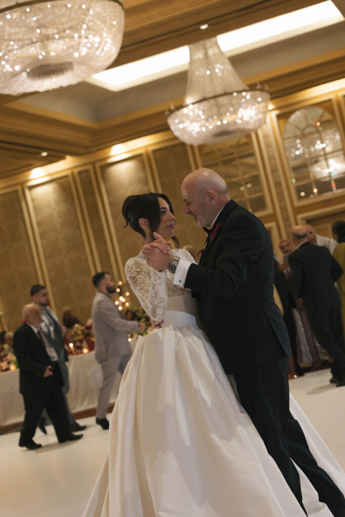 bride and father Hilton Anatole Dallas Texas