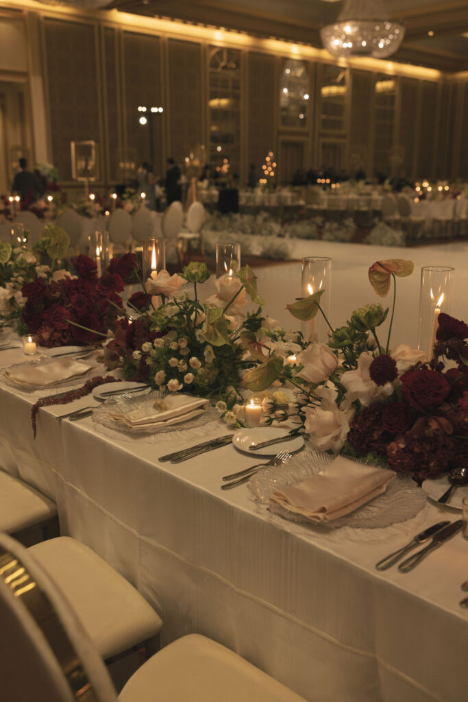 Hilton Anatole Dallas Texas dinner at wedding