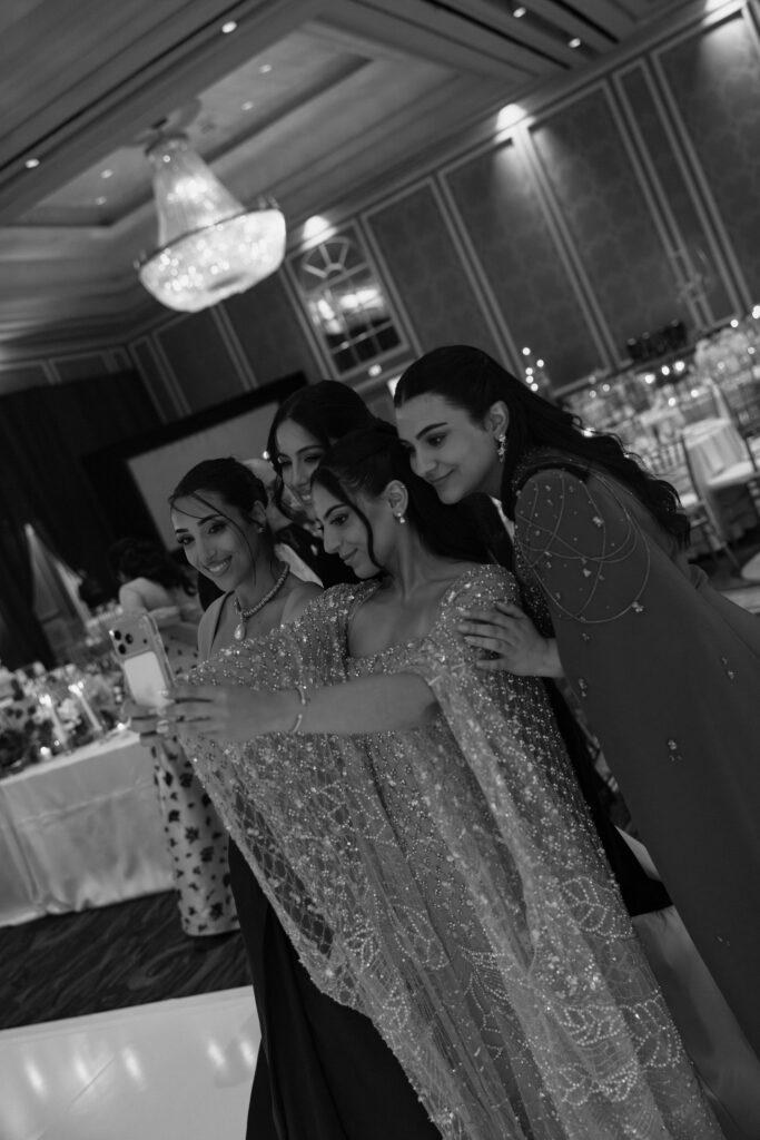 bridesmaids at wedding in Dallas